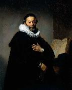 REMBRANDT Harmenszoon van Rijn Portrait of Johannes Wtenbogaert, oil painting picture wholesale